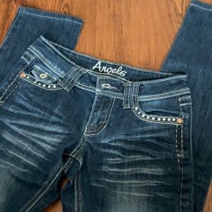 Angels Jeans With Rhinestone Detail